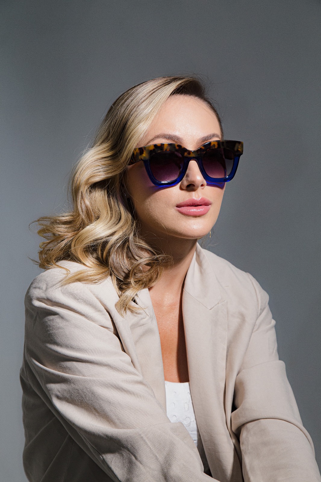 Martina Bicolor Azul/tartaruga - Imagem 6