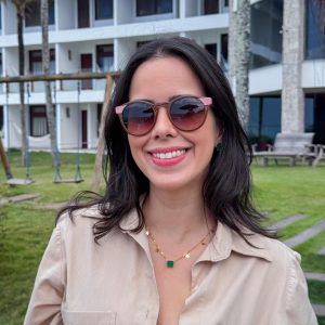 Catarina marrom/rosa